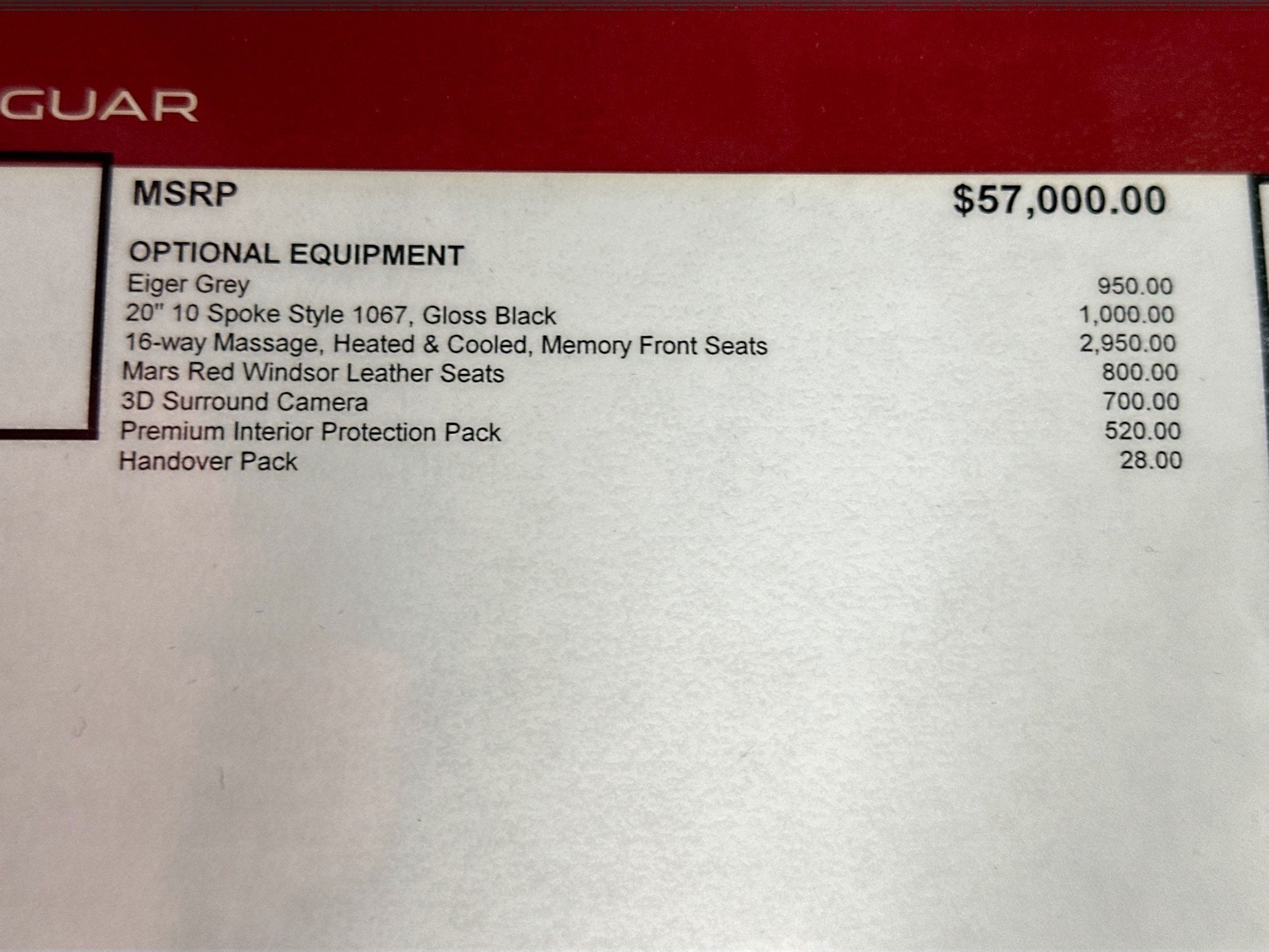 2025 Jaguar F-PACE P250 R-Dynamic S