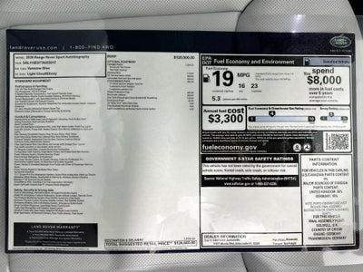 2026 Land Rover Range Rover Sport Autobiography