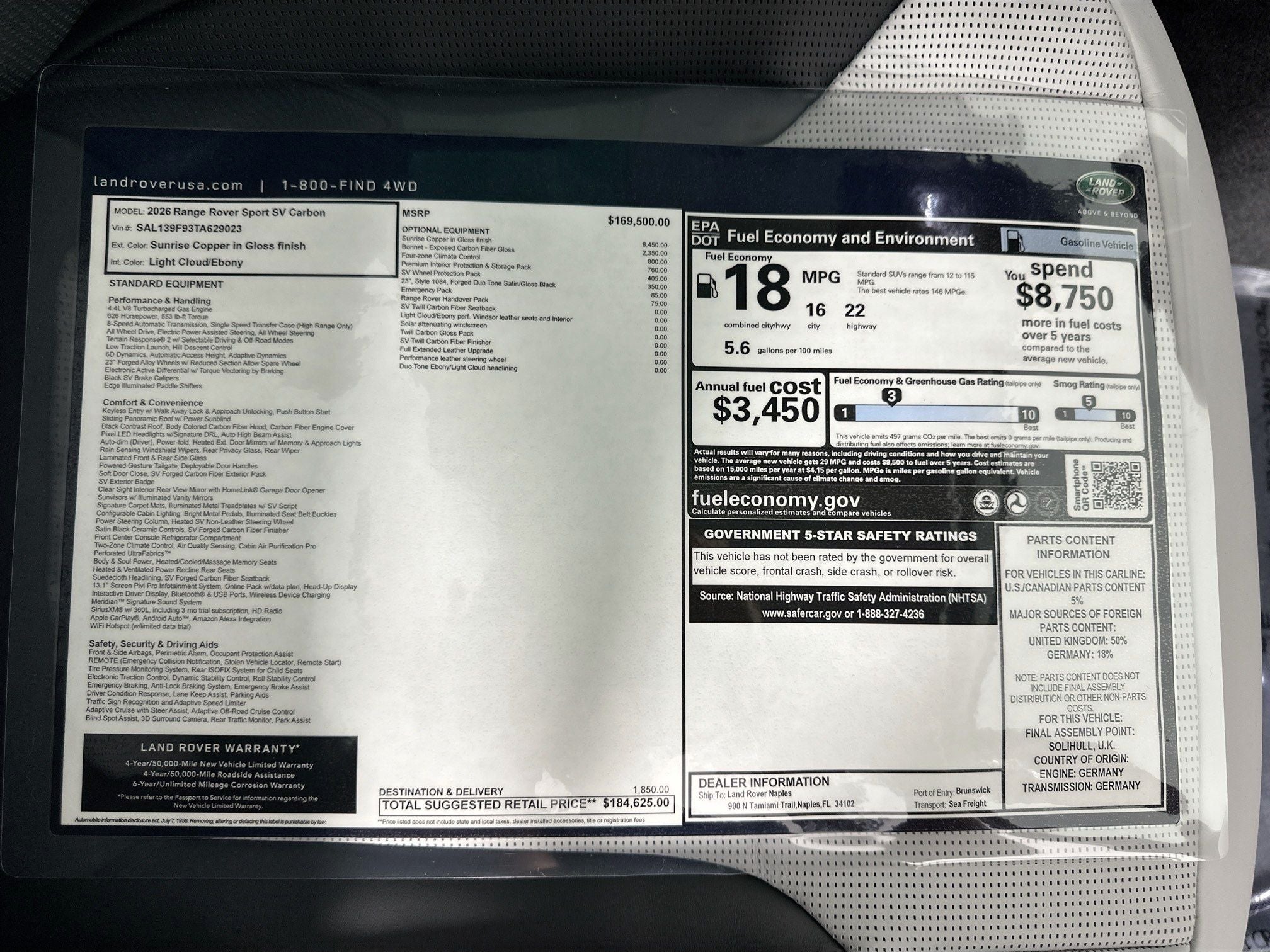 2026 Land Rover Range Rover Sport SV