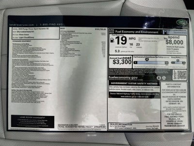 2026 Land Rover Range Rover Sport Dynamic SE