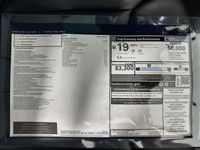 2026 Land Rover Range Rover Sport Dynamic SE