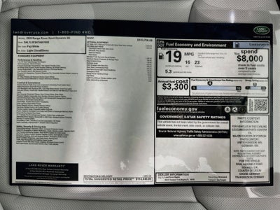 2026 Land Rover Range Rover Sport Dynamic SE