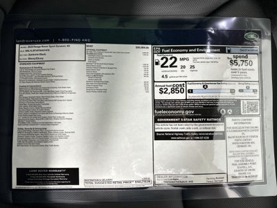 2026 Land Rover Range Rover Sport Dynamic SE