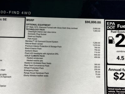 2026 Land Rover Range Rover Sport Dynamic SE