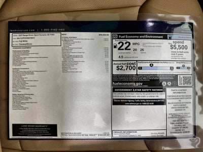 2027 Land Rover Range Rover Sport Dynamic SE