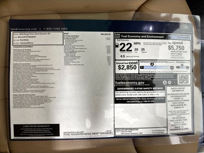 2026 Land Rover Range Rover Sport Dynamic SE