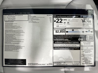2026 Land Rover Range Rover Sport Dynamic SE