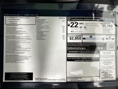 2026 Land Rover Range Rover Sport Dynamic SE