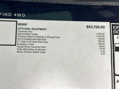 2026 Land Rover Range Rover Sport SE