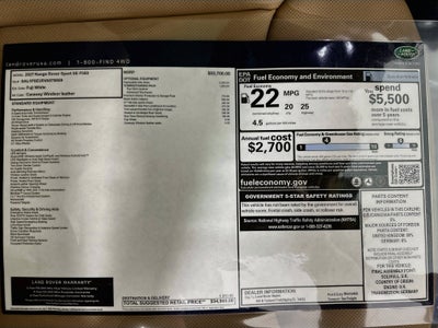 2027 Land Rover Range Rover Sport SE