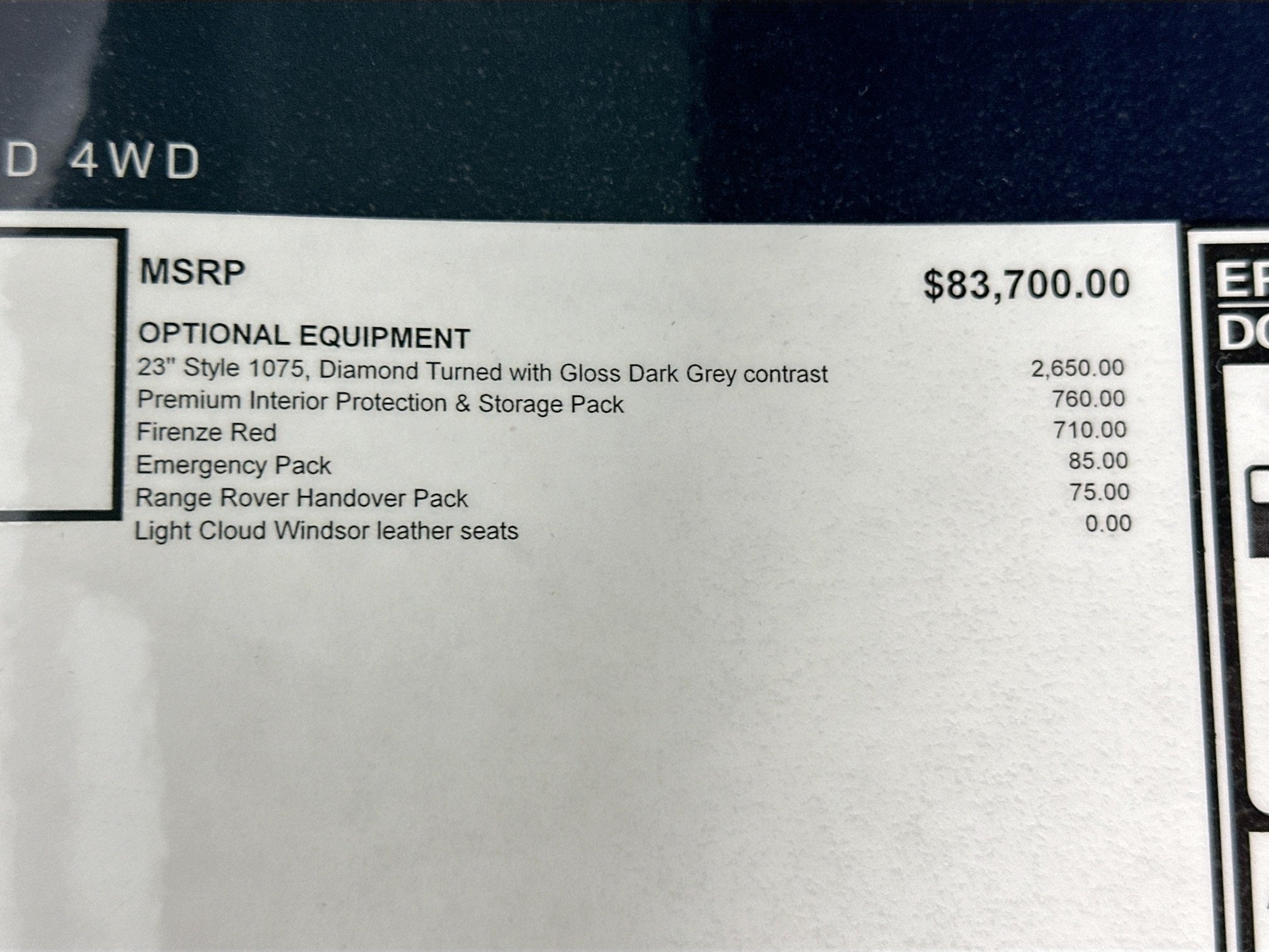 2026 Land Rover Range Rover Sport SE