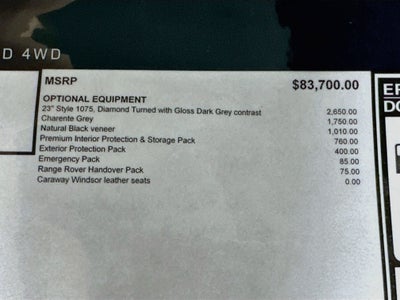 2026 Land Rover Range Rover Sport SE