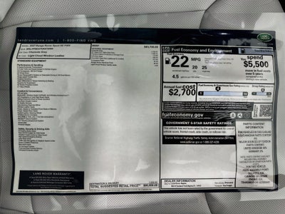 2027 Land Rover Range Rover Sport SE
