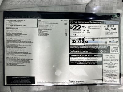 2026 Land Rover Range Rover Sport SE