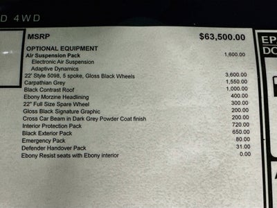 2026 Land Rover Defender 110 S