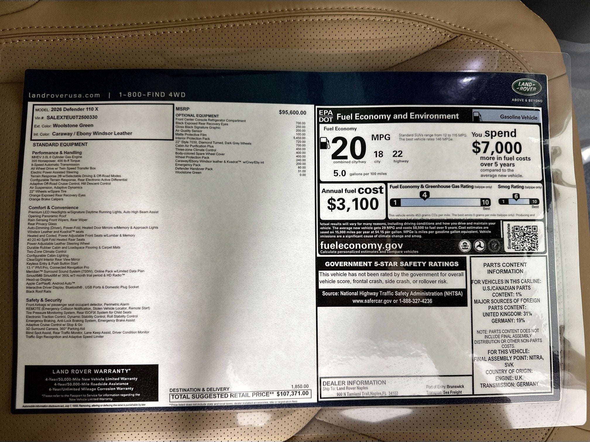2026 Land Rover Defender 110 Base
