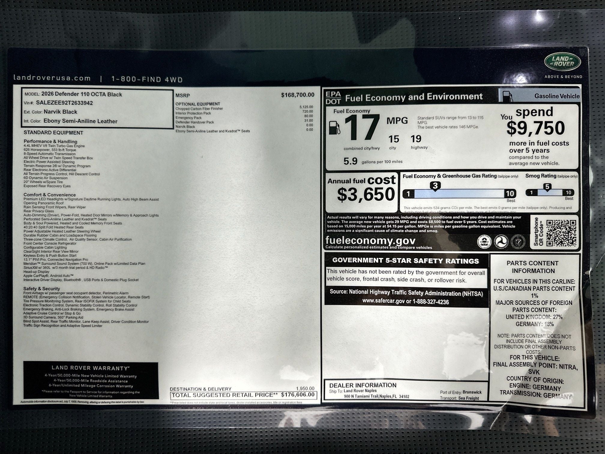 2026 Land Rover Defender 110 Base