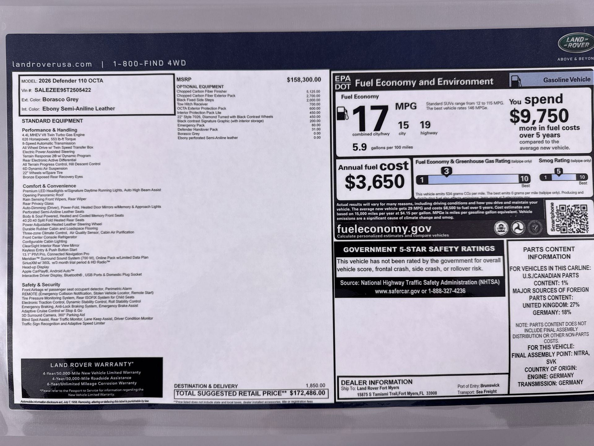 2026 Land Rover Defender 110 Base