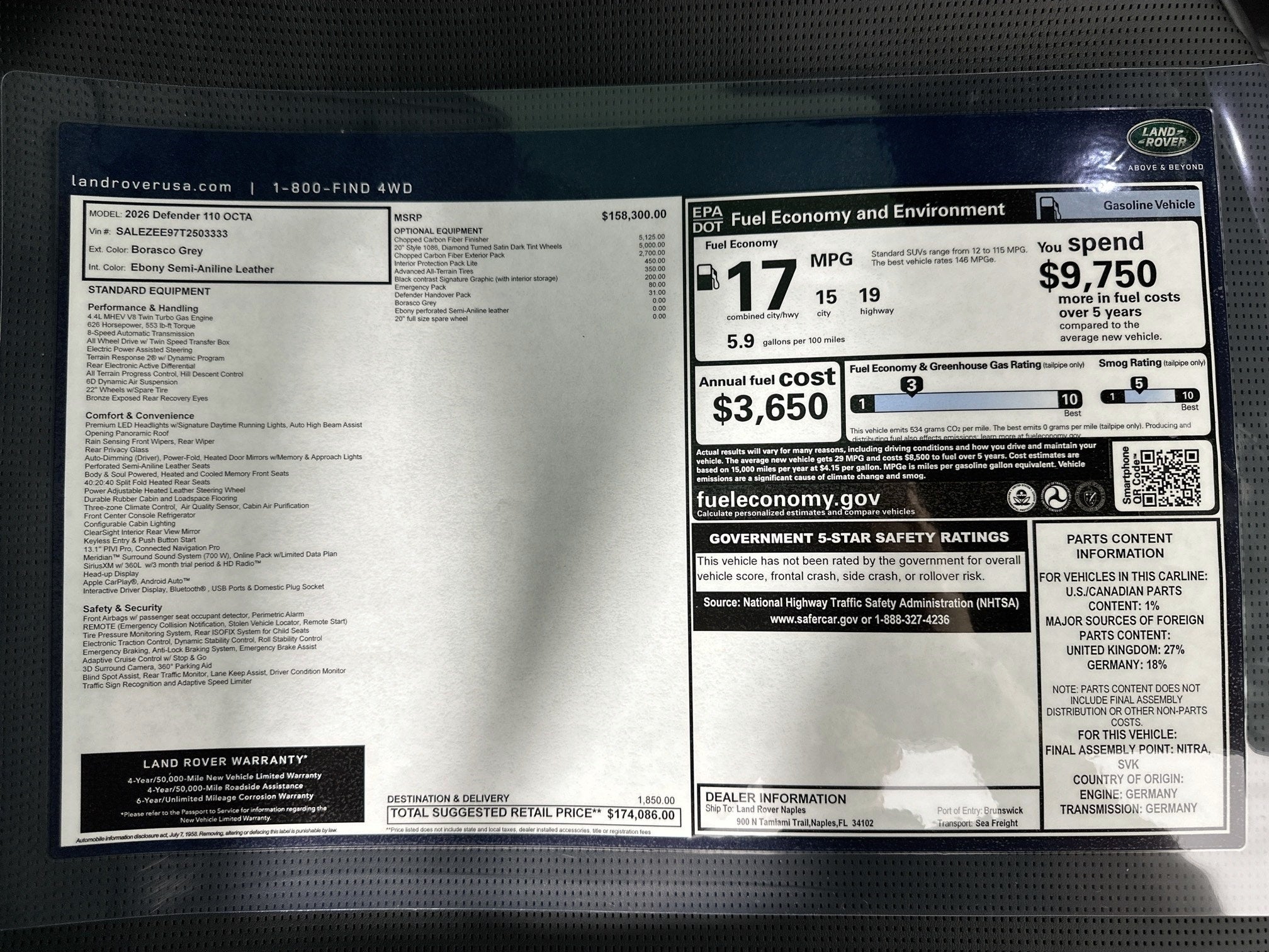 2026 Land Rover Defender 110 OCTA