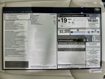 2026 Land Rover Range Rover Autobiography