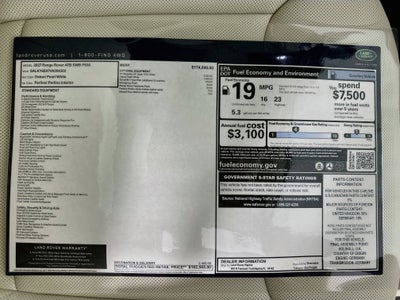 2027 Land Rover Range Rover Autobiography