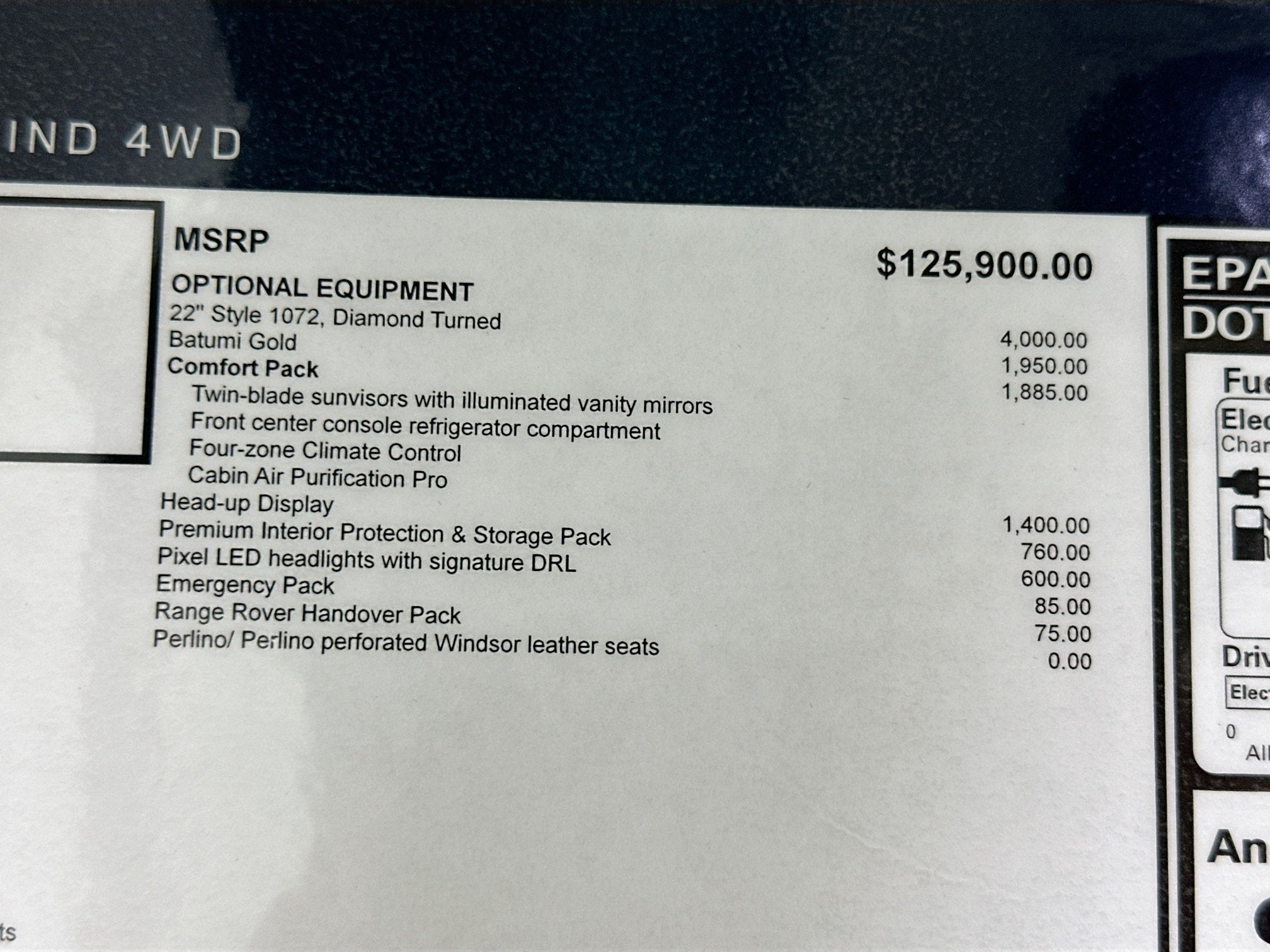 2026 Land Rover Range Rover Plug-In Hybrid SE