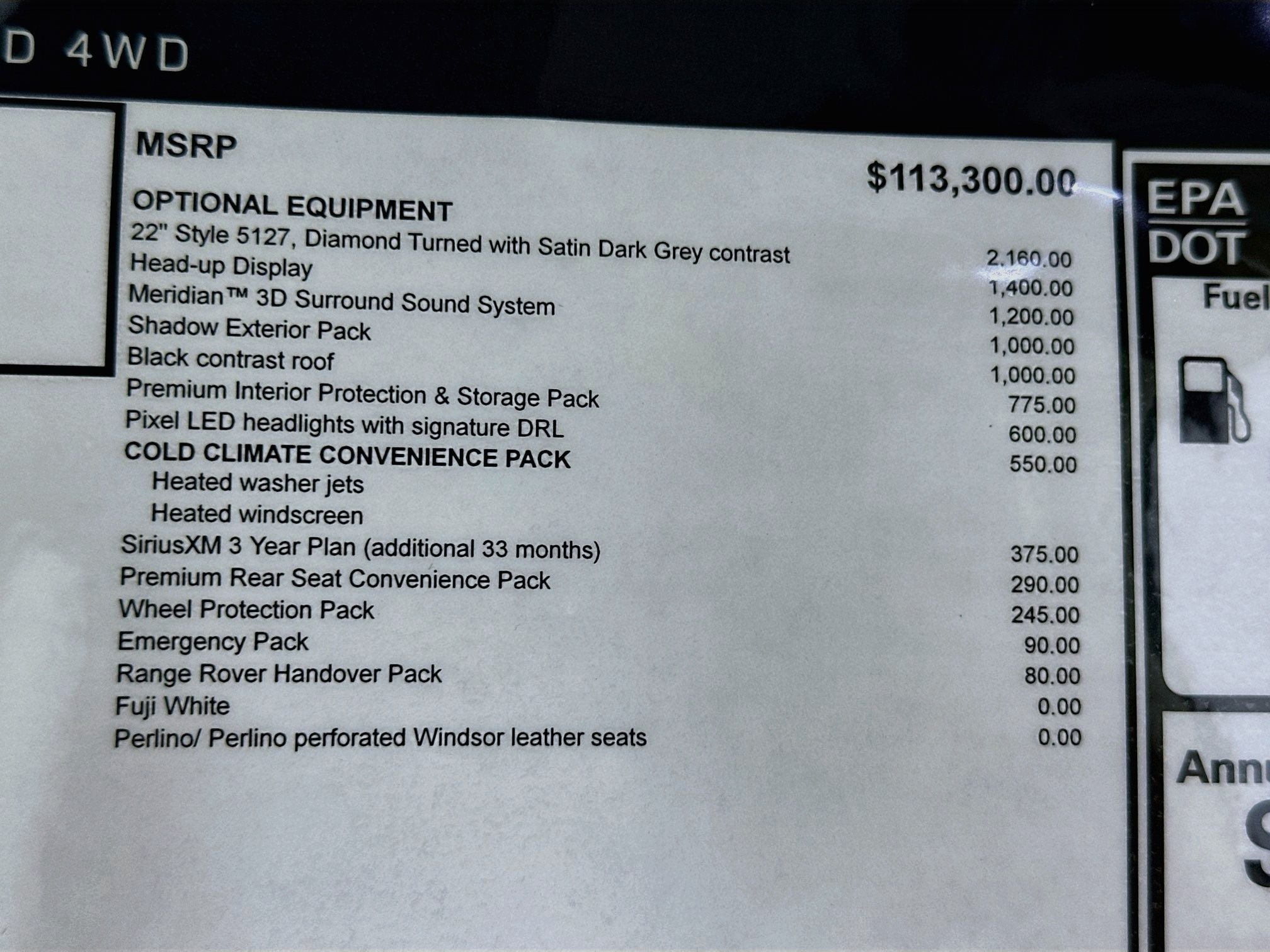 2027 Land Rover Range Rover SE