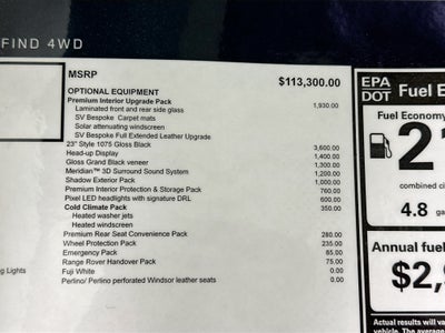 2026 Land Rover Range Rover SE