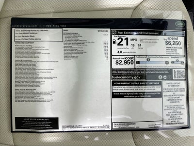 2026 Land Rover Range Rover SE