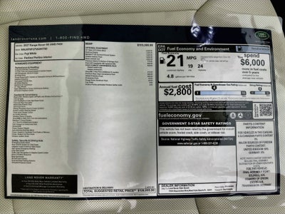 2027 Land Rover Range Rover SE