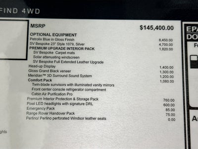 2026 Land Rover Range Rover SE LWB