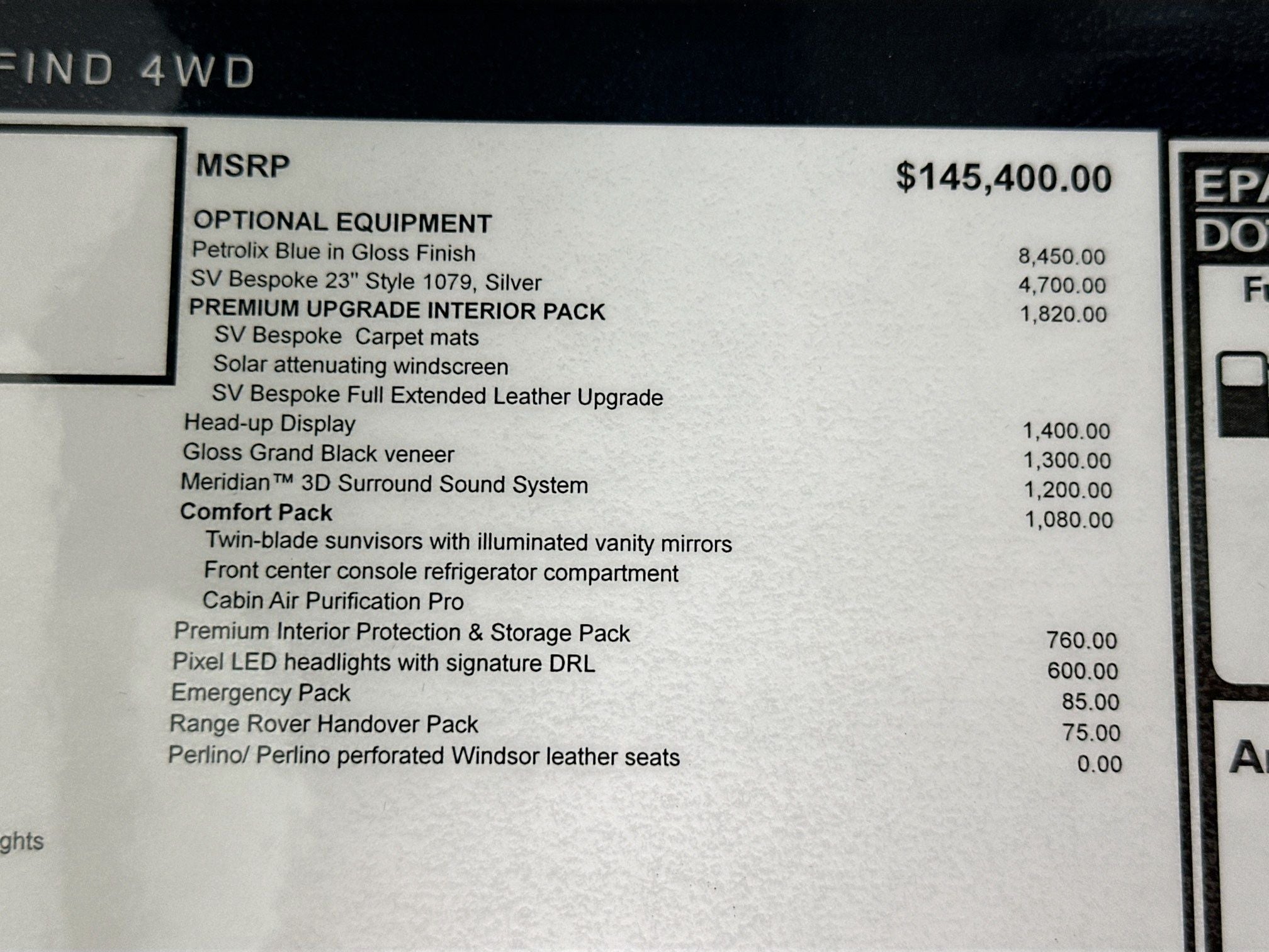 2026 Land Rover Range Rover SE LWB