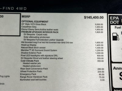 2026 Land Rover Range Rover SE LWB