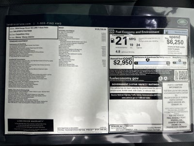 2026 Land Rover Range Rover SE LWB