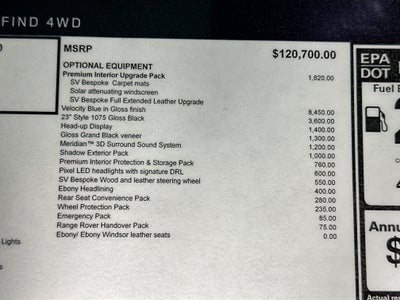 2026 Land Rover Range Rover SE LWB