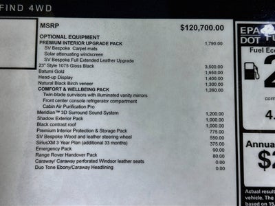 2027 Land Rover Range Rover SE LWB