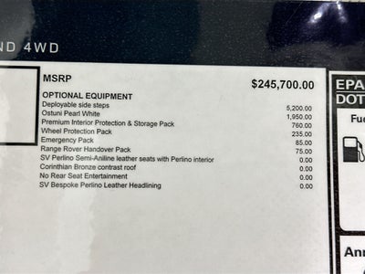 2026 Land Rover Range Rover SV LWB