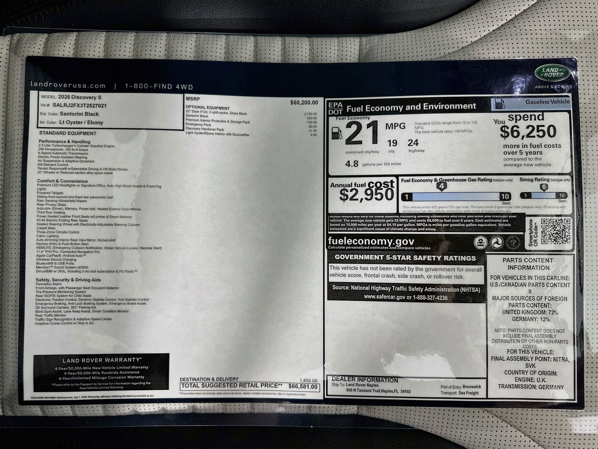2026 Land Rover Discovery S