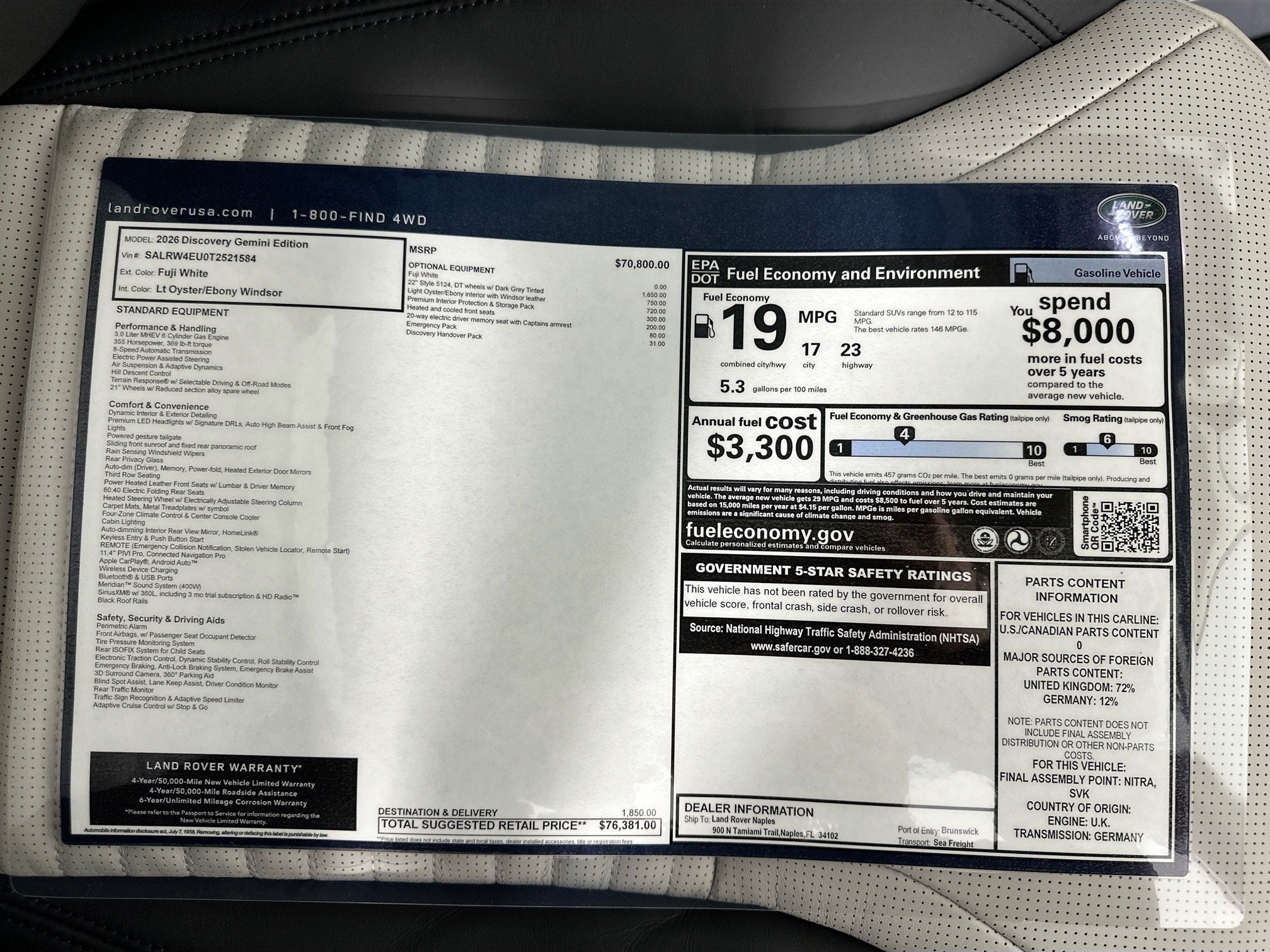 2026 Land Rover Discovery Base