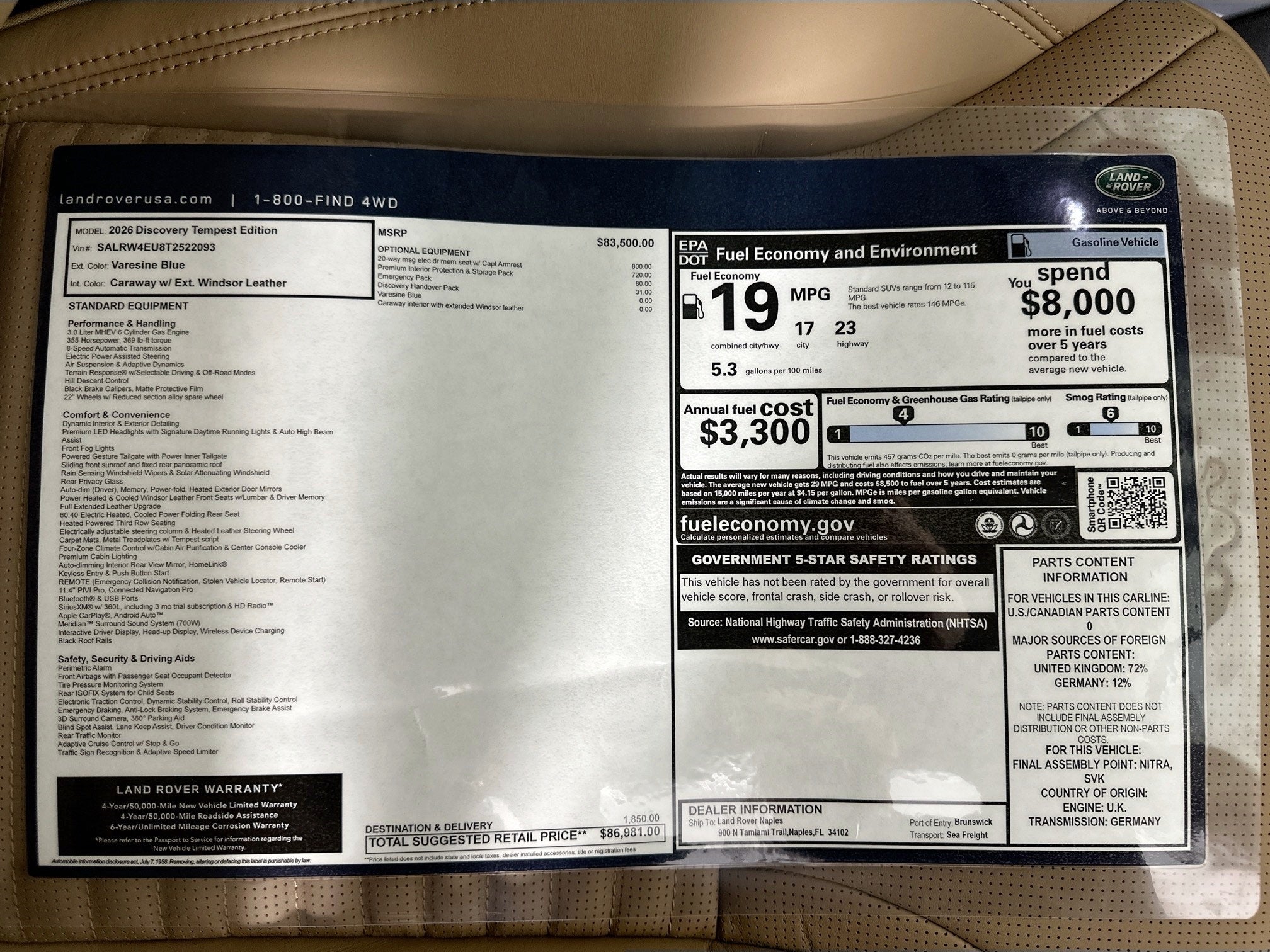 2026 Land Rover Discovery Base