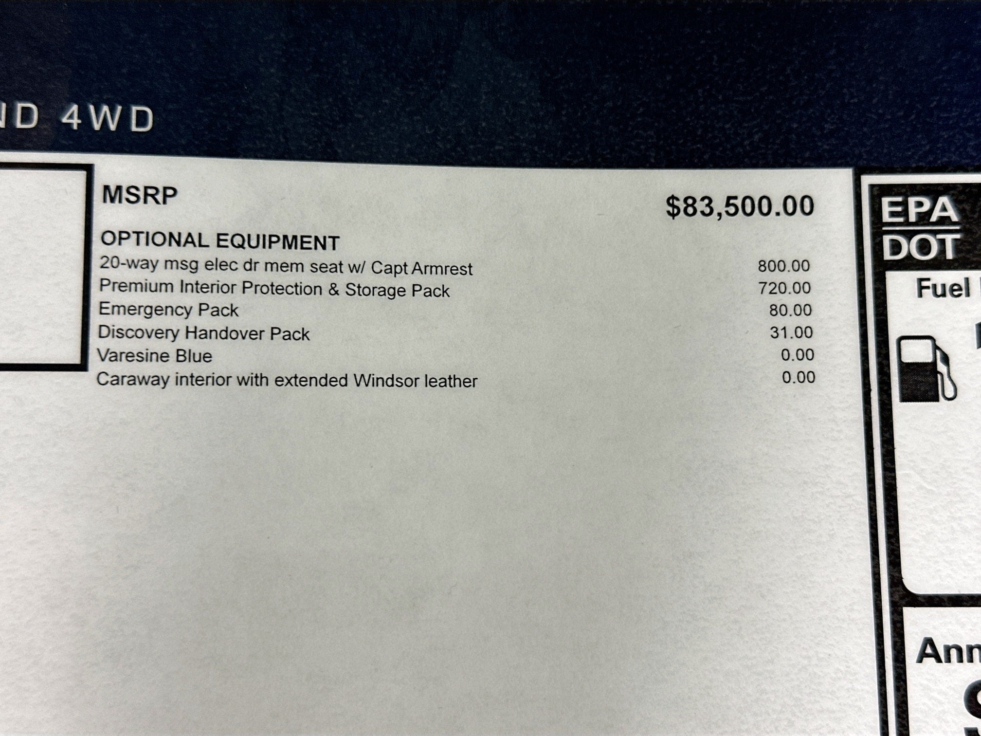 2026 Land Rover Discovery Base