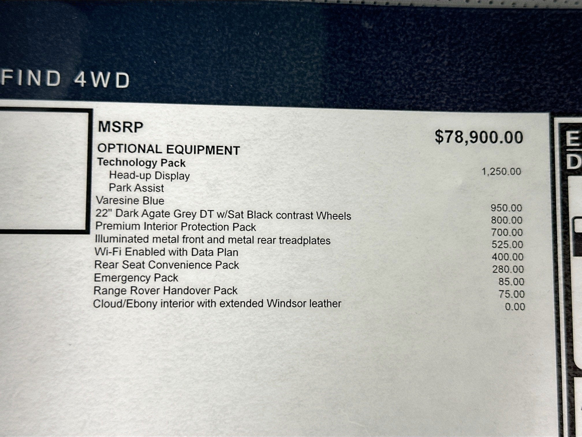 2026 Land Rover Range Rover Velar Autobiography