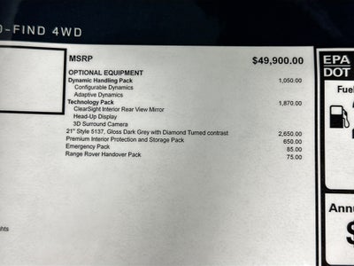 2026 Land Rover Range Rover Evoque S