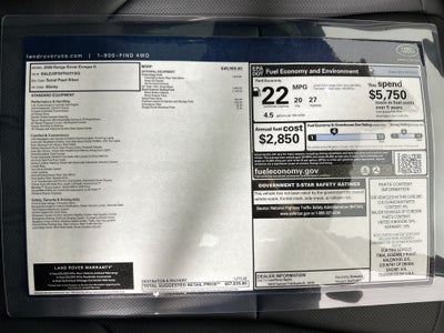 2026 Land Rover Range Rover Evoque S