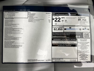 2026 Land Rover Range Rover Evoque S