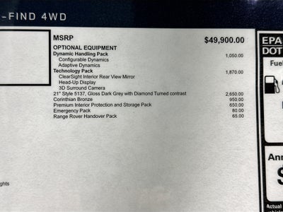2026 Land Rover Range Rover Evoque S
