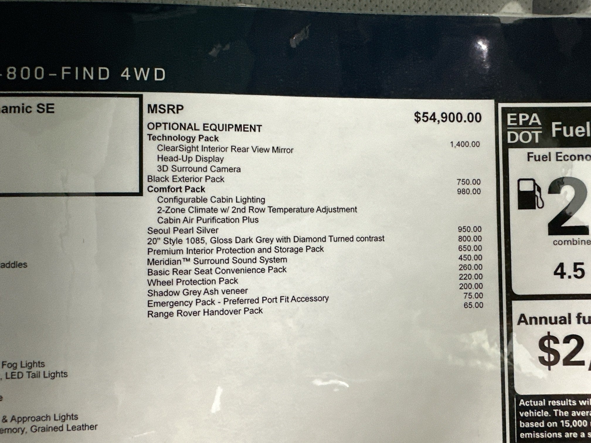 2024 Land Rover Range Rover Evoque Dynamic