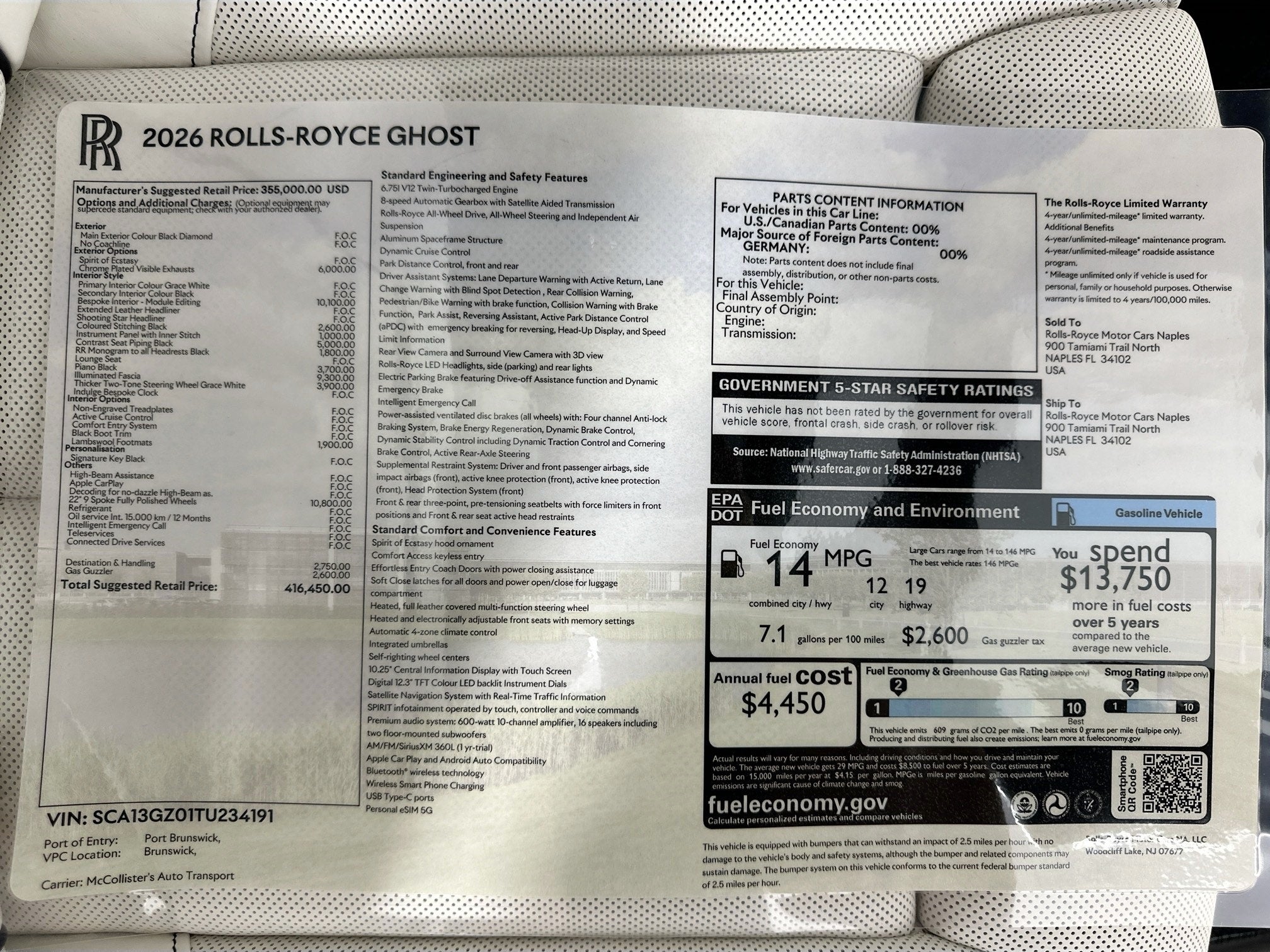 2026 Rolls-Royce Ghost 