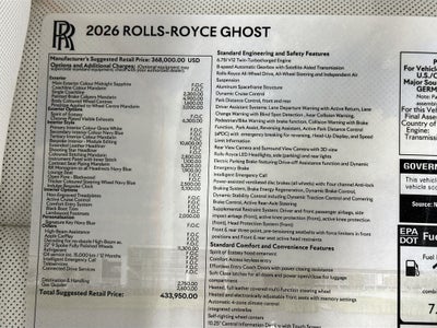 2026 Rolls-Royce Ghost 