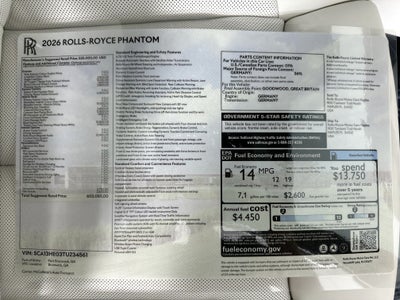 2026 Rolls-Royce Phantom Base